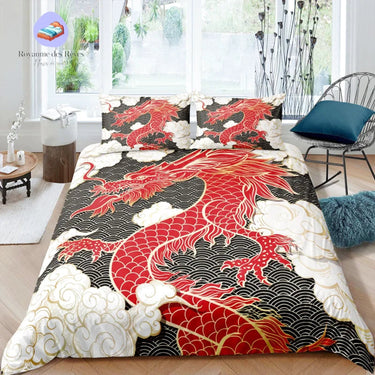Housse de Couette Dragon Rouge